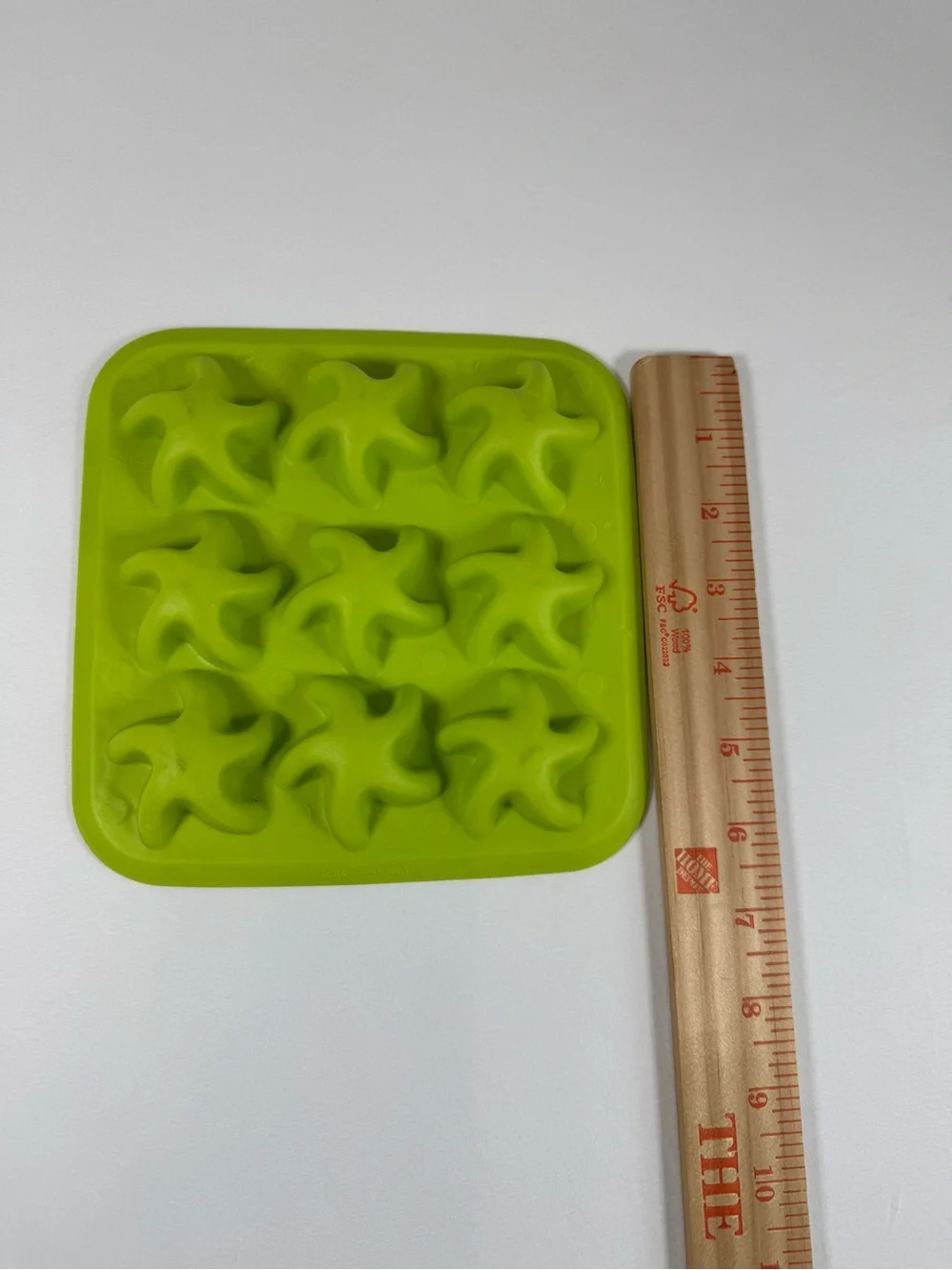 3 Silicone Candy Mold/Ice Cube Tray Forms Flower, Starfish, & Fish